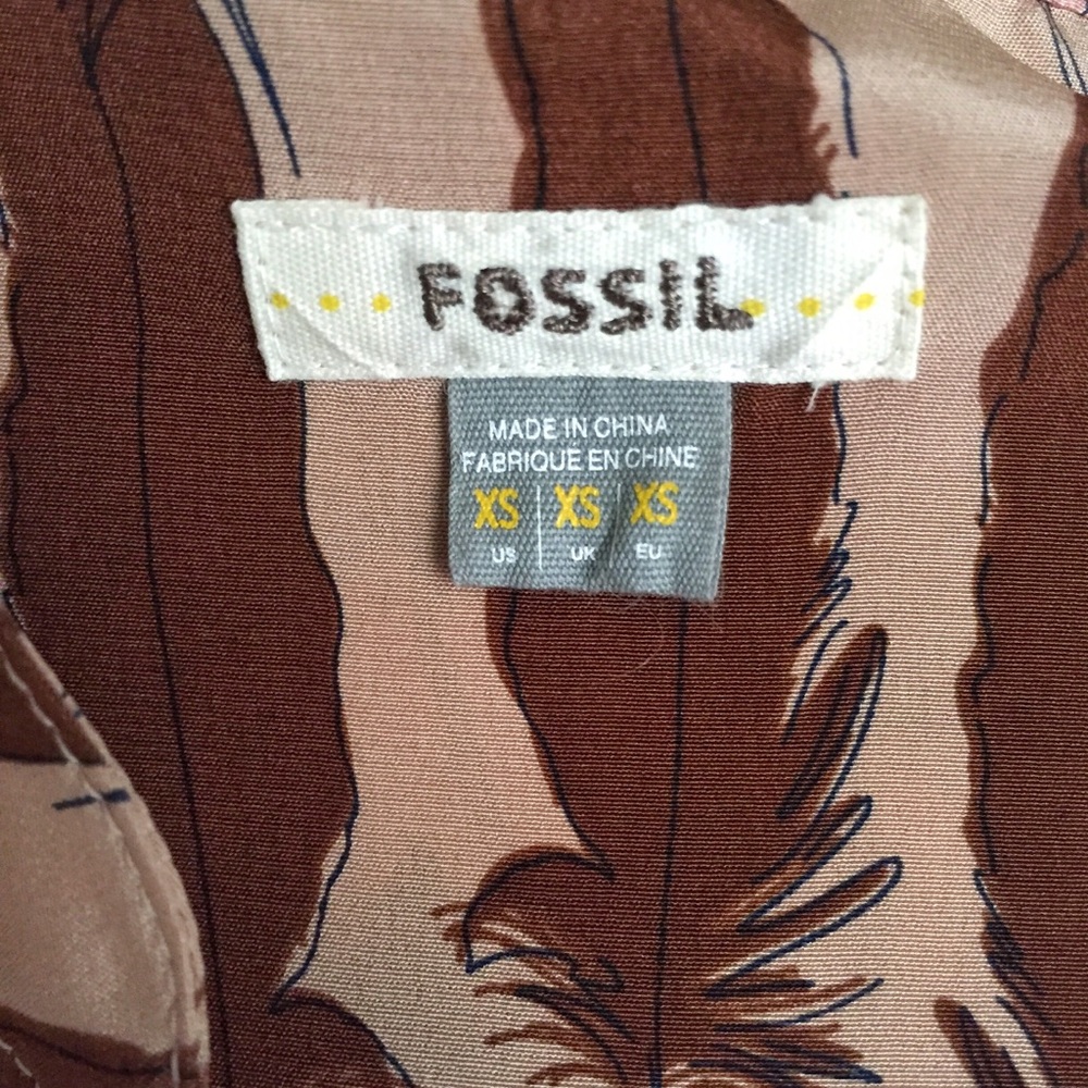Fossil ‘Riley’ Feather Print Tunic - Picture 8 of 8